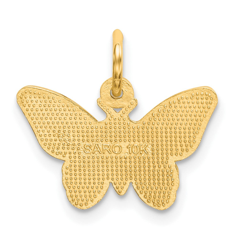 10K Gelbgold Schmetterling Charm