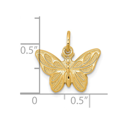 10K Gelbgold Schmetterling Charm