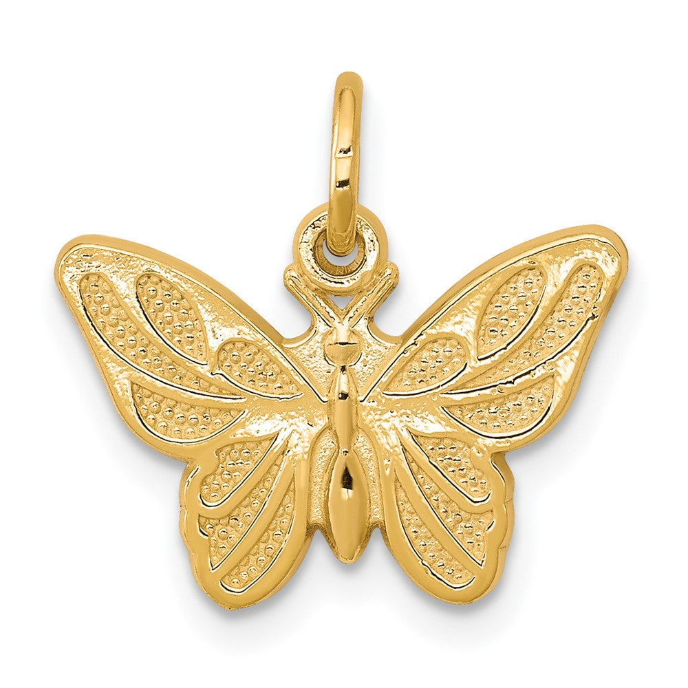 10K Gelbgold Schmetterling Charm