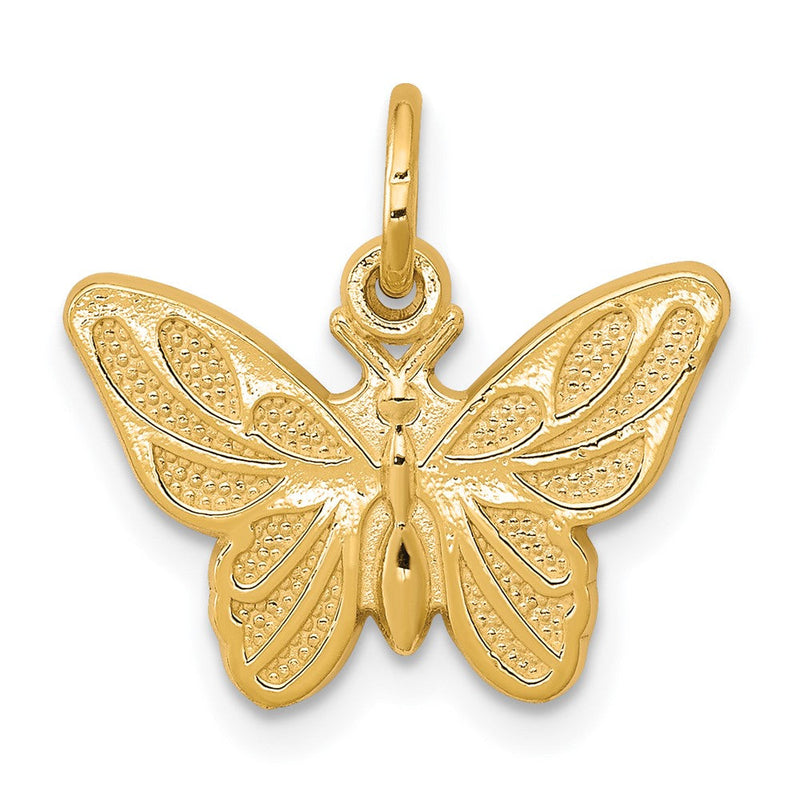 10K Gelbgold Schmetterling Charm