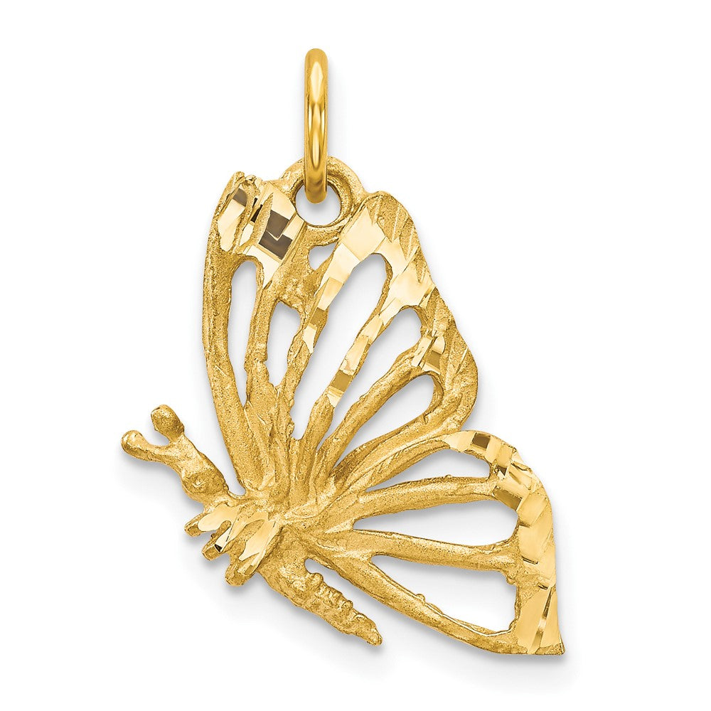 10K Gelbgold Schmetterling Charm