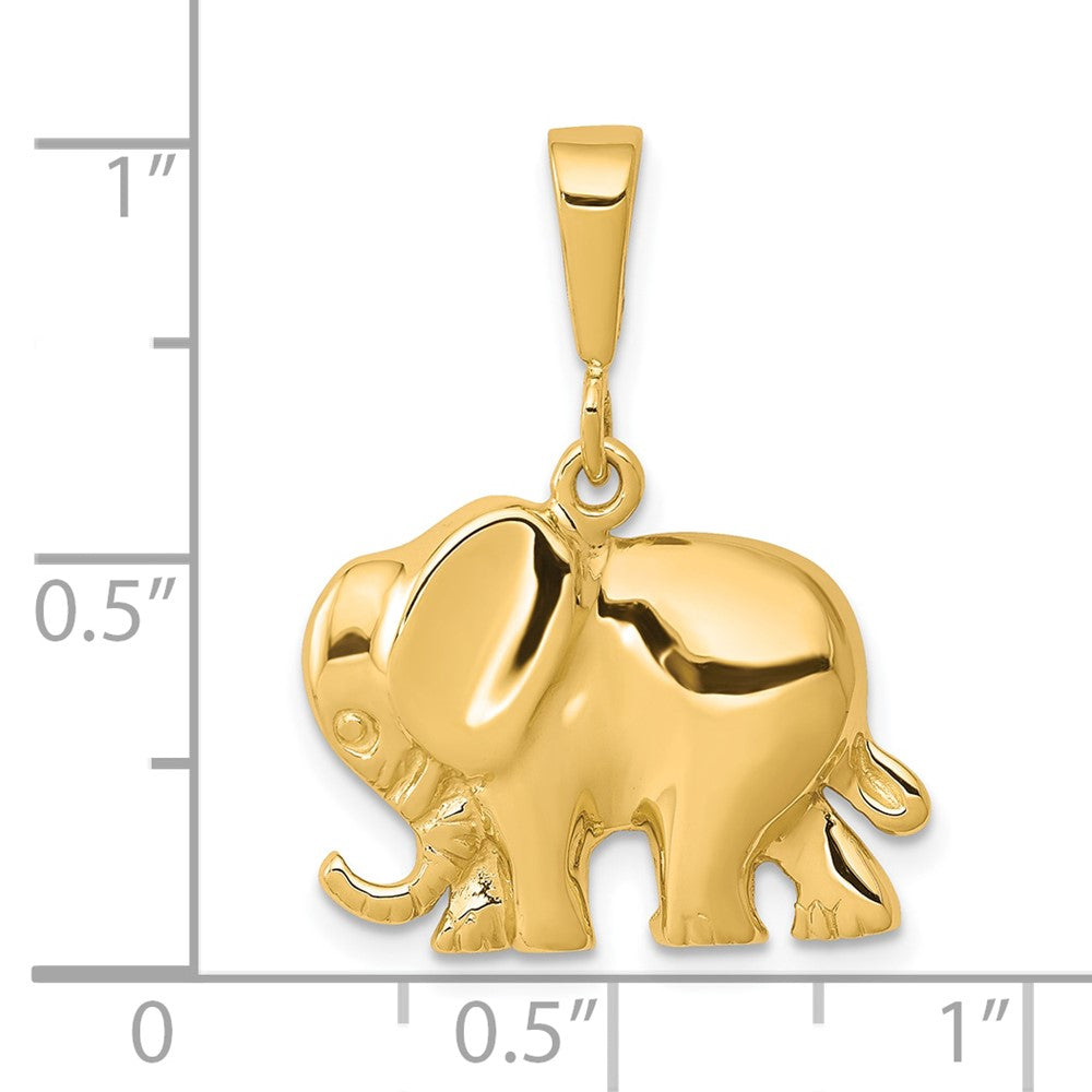 Elefant-Charm aus 10K Gelbgold