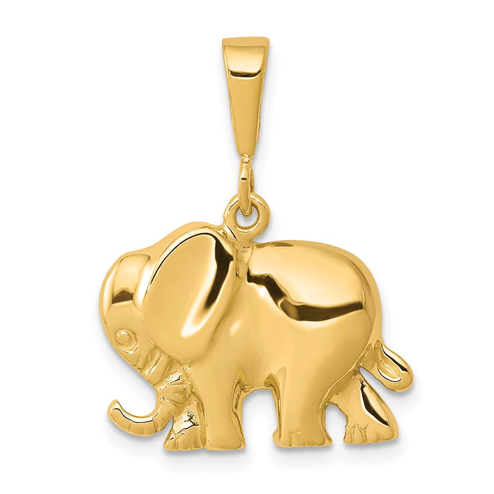 Elefant-Charm aus 10K Gelbgold