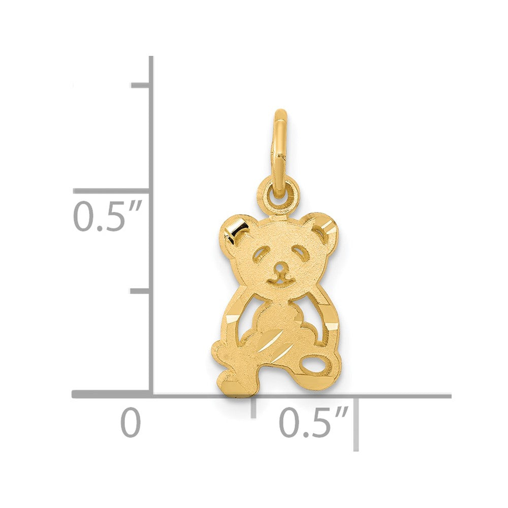 10K Gelbgold Teddy Bär Charm