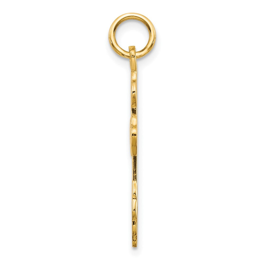 10K Gelbgold Eastern Orthodox Kreuz Charm