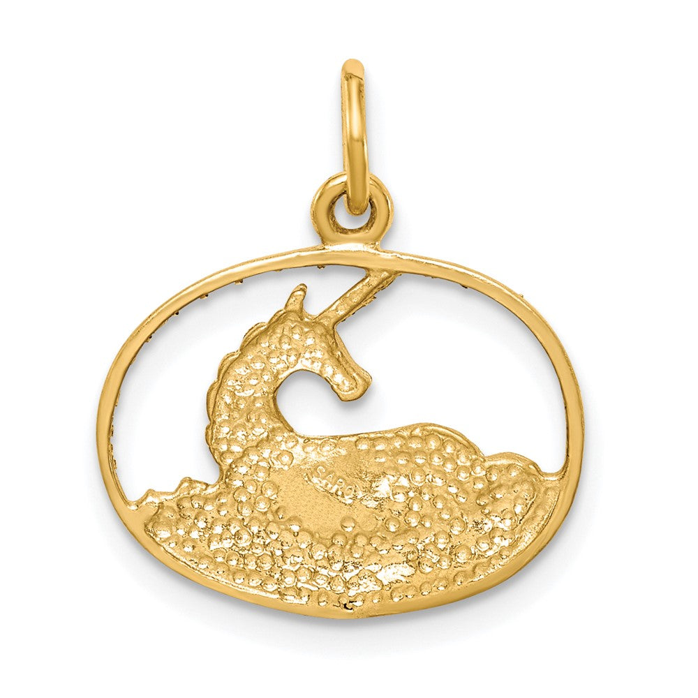 10K Gelbgold Einhorn Charm
