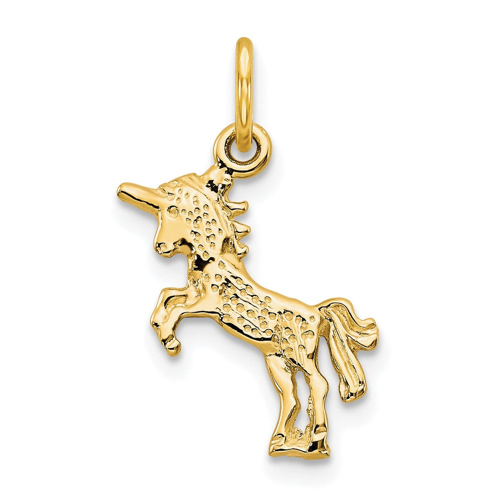 10K Gelbgold Einhorn Charm
