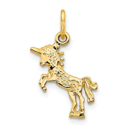 10K Gelbgold Einhorn Charm