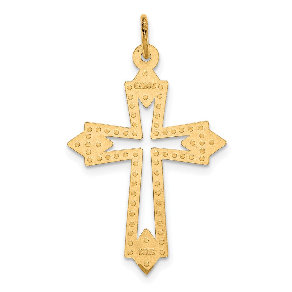 10K Gelbgold Kreuz Charm