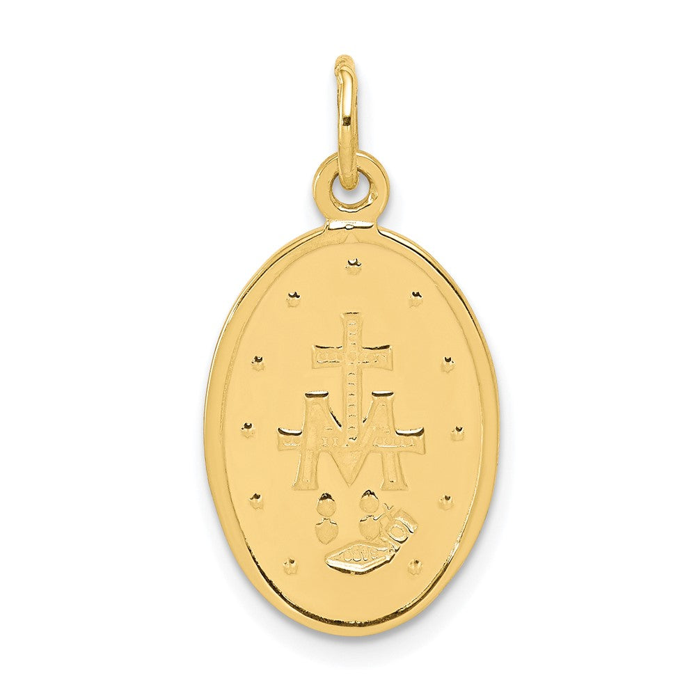 10K Gelbgold Wundertätig Medaille