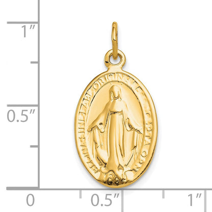 10K Gelbgold Wundertätig Medaille
