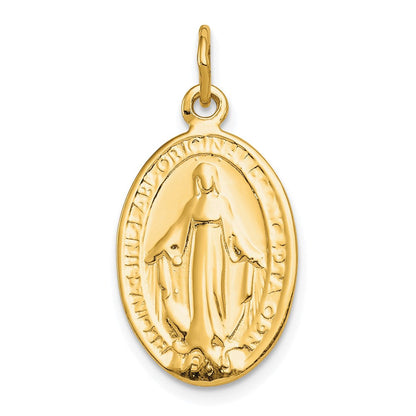 10K Gelbgold Wundertätig Medaille
