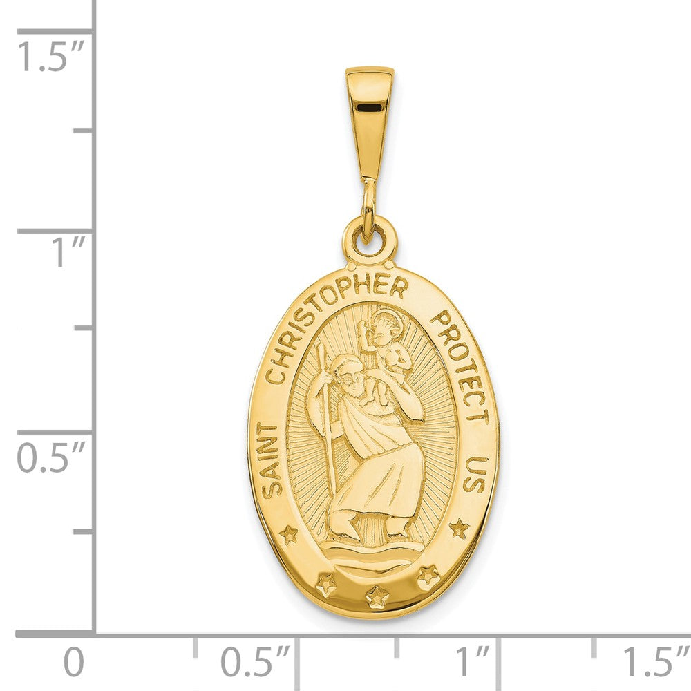 10K Gelbgold St. Christopher Medaille