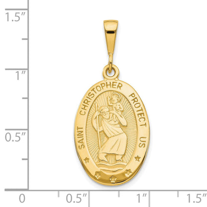 10K Gelbgold St. Christopher Medaille