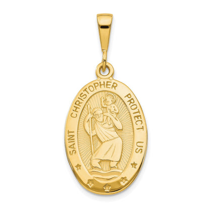 10K Gelbgold St. Christopher Medaille