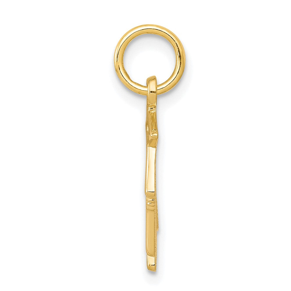 10K Gelbgold Abschluss Eule Charm