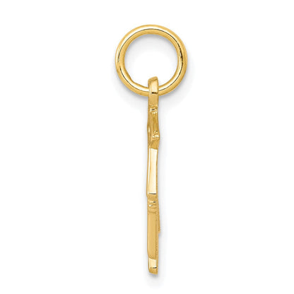 10K Gelbgold Abschluss Eule Charm