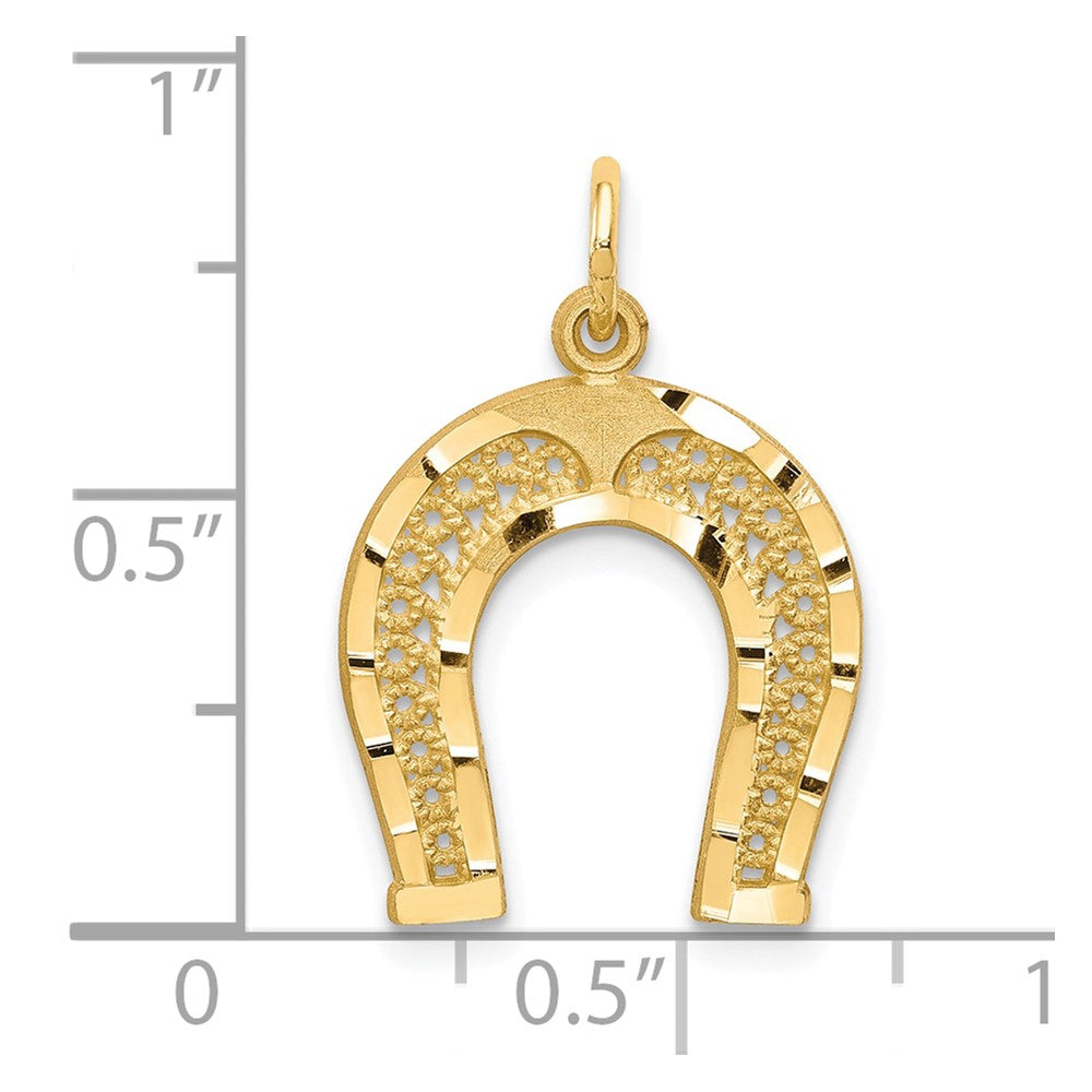 10K Gelbgold Hufeisen Charm
