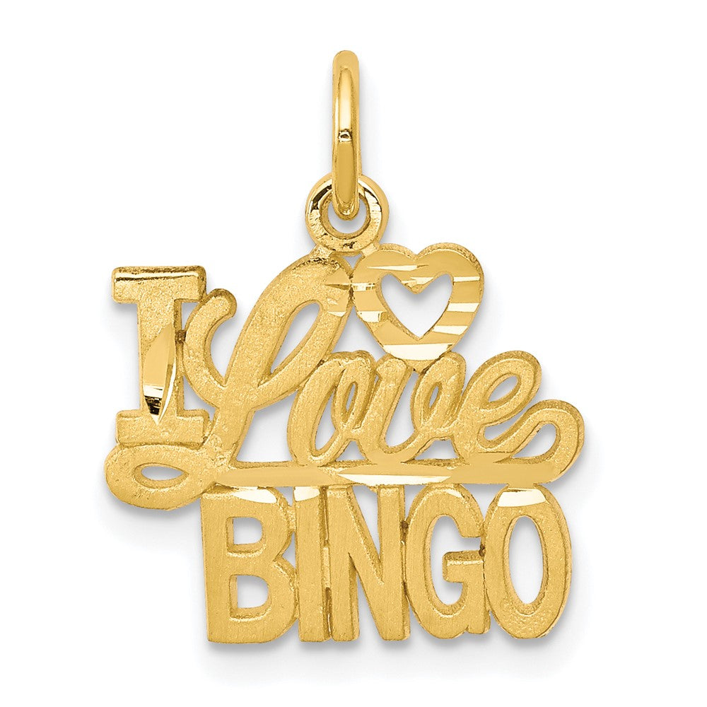10K Gelbgold I Liebe Bingo Charm