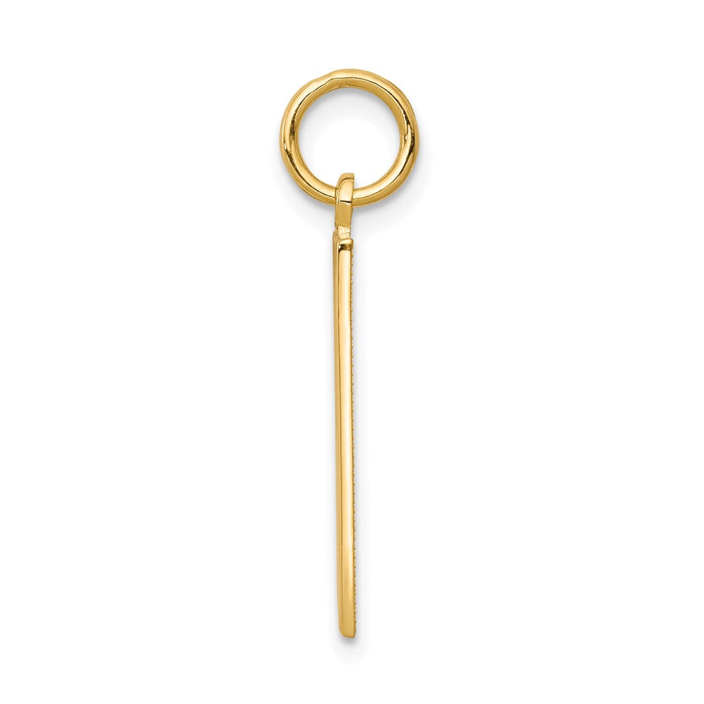 10K Gelbgold Massiv Bingo-Karte Charm