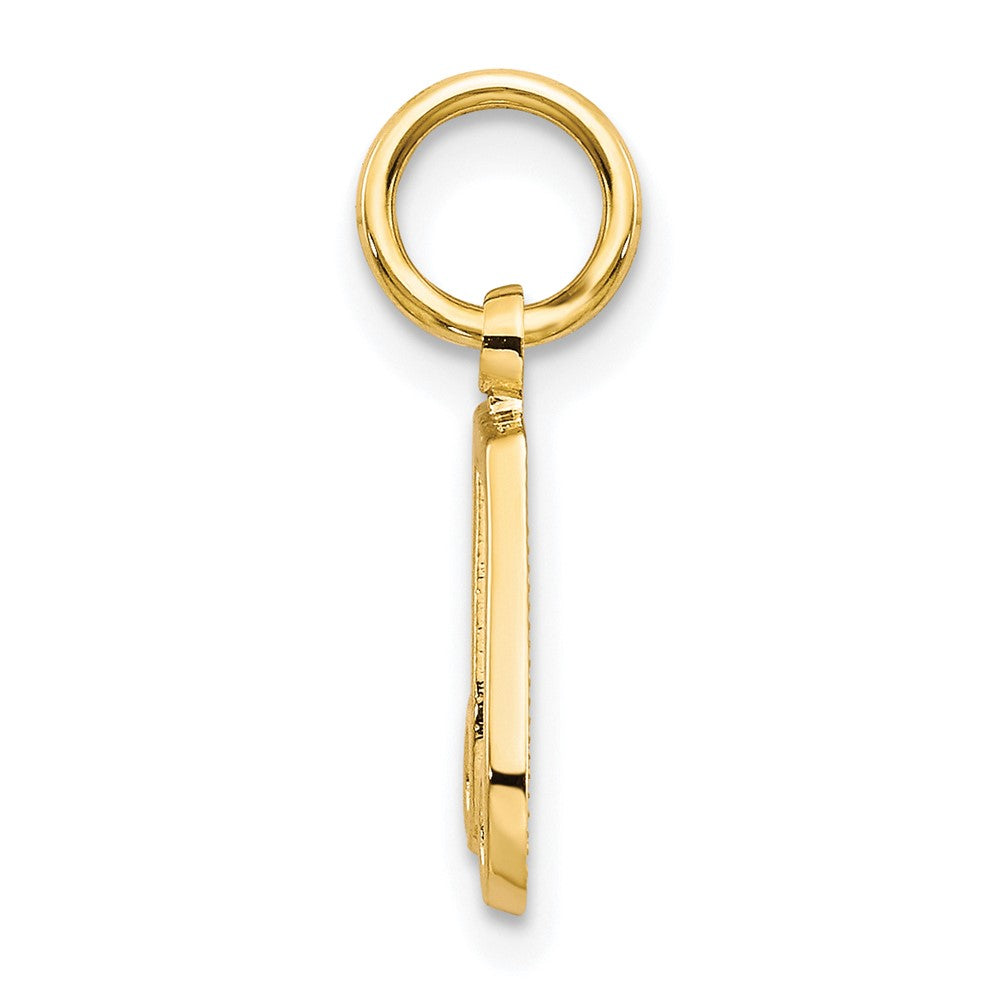 10K Gelbgold Musical Note Charm