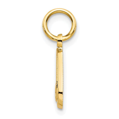 10K Gelbgold Musical Note Charm
