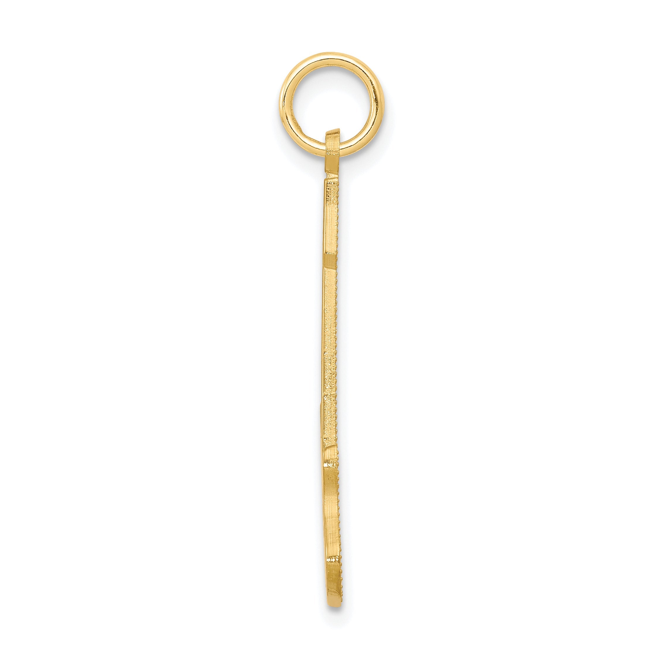 10K Gelbgold Gitarre Charm