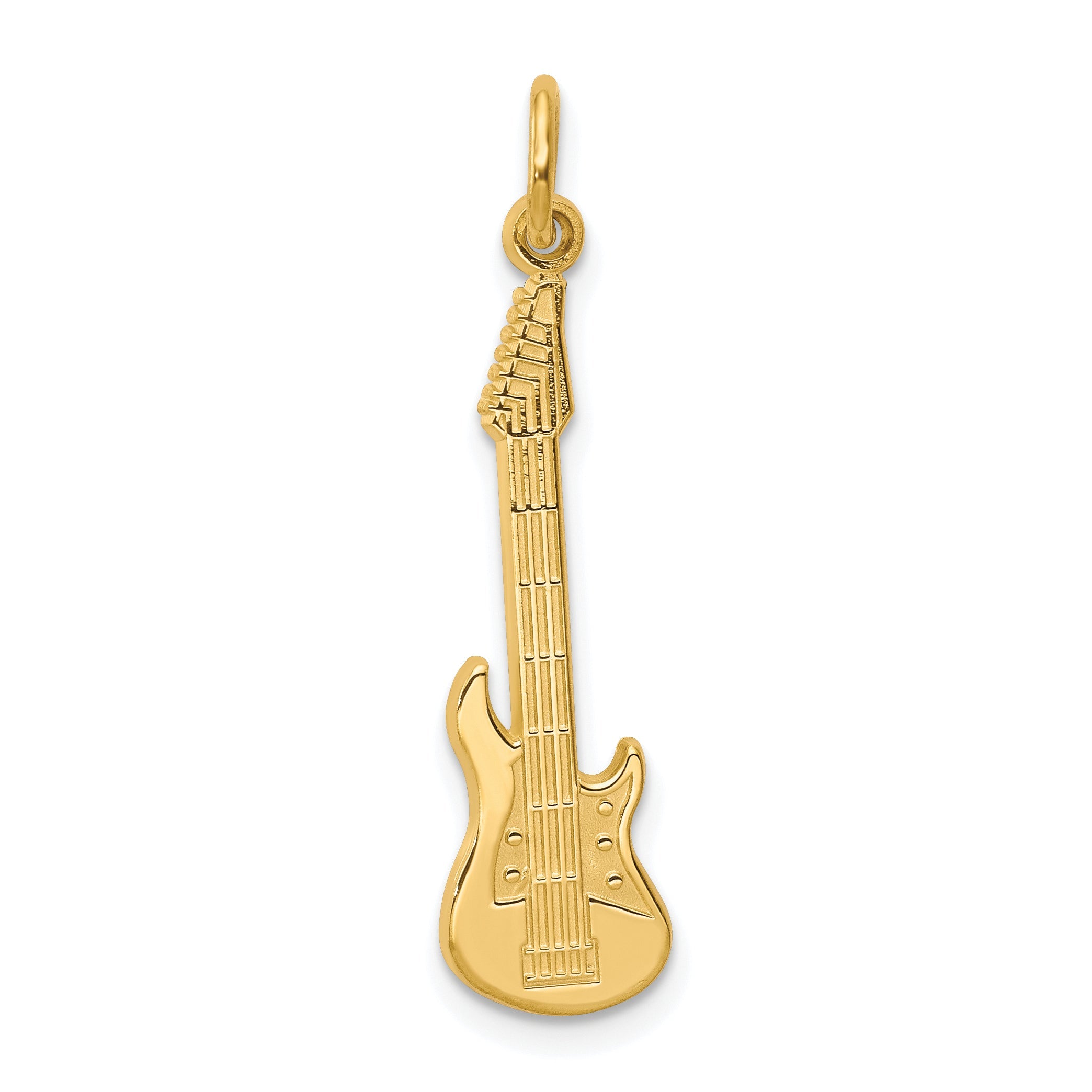 10K Gelbgold Gitarre Charm