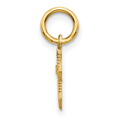 10K Gelbgold Kreuz Charm