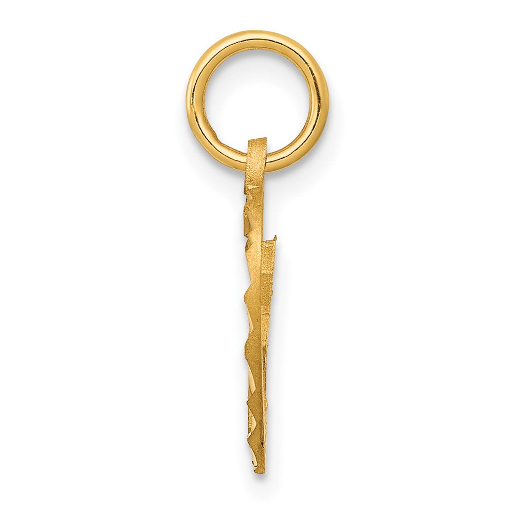 10K Gelbgold Kreuz Charm