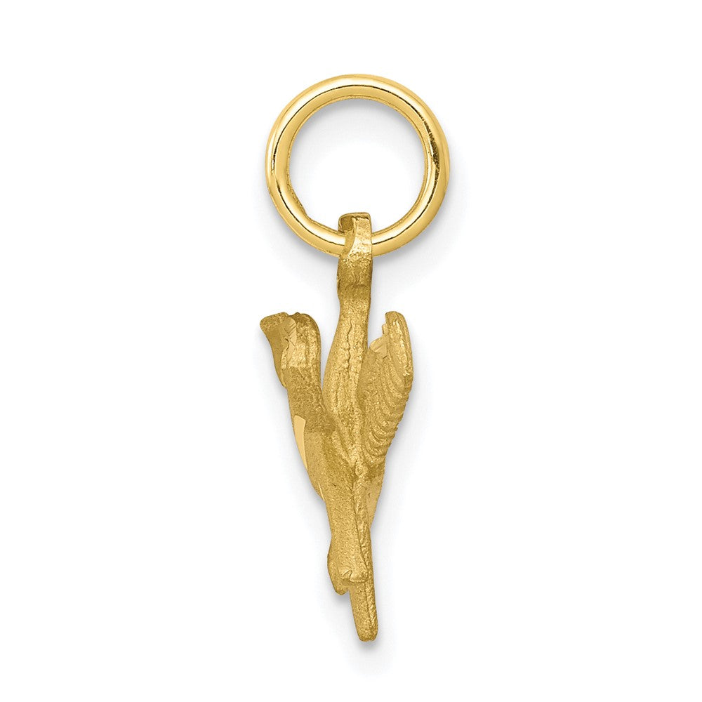 10K Gelbgold Comb und Scissors Charm