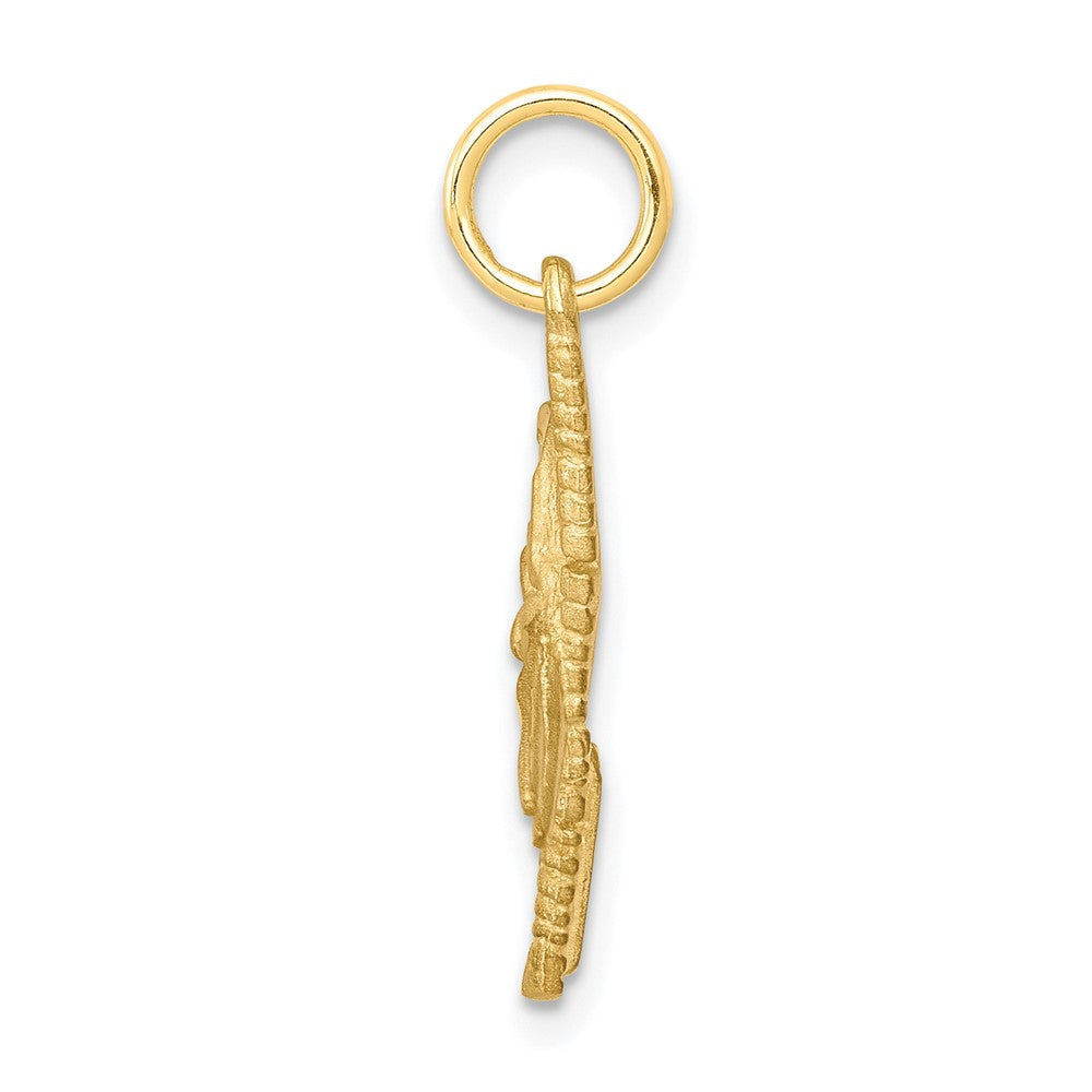10K Gelbgold Comb und Scissors Charm