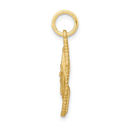 10K Gelbgold Comb und Scissors Charm