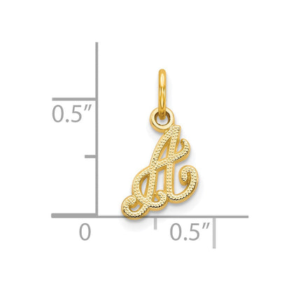 10K Gelbgold Initiale A Charm