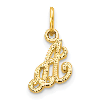 10K Gelbgold Initiale A Charm