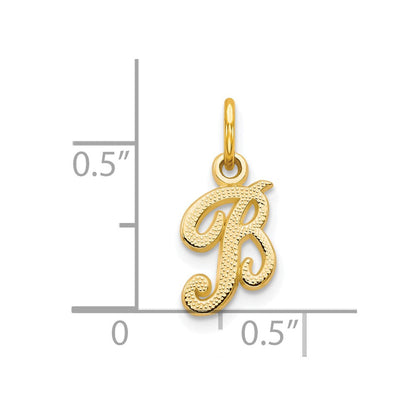 10K Gelbgold Initiale B Charm