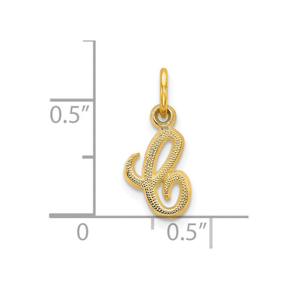 10K Gelbgold Initiale C Charm