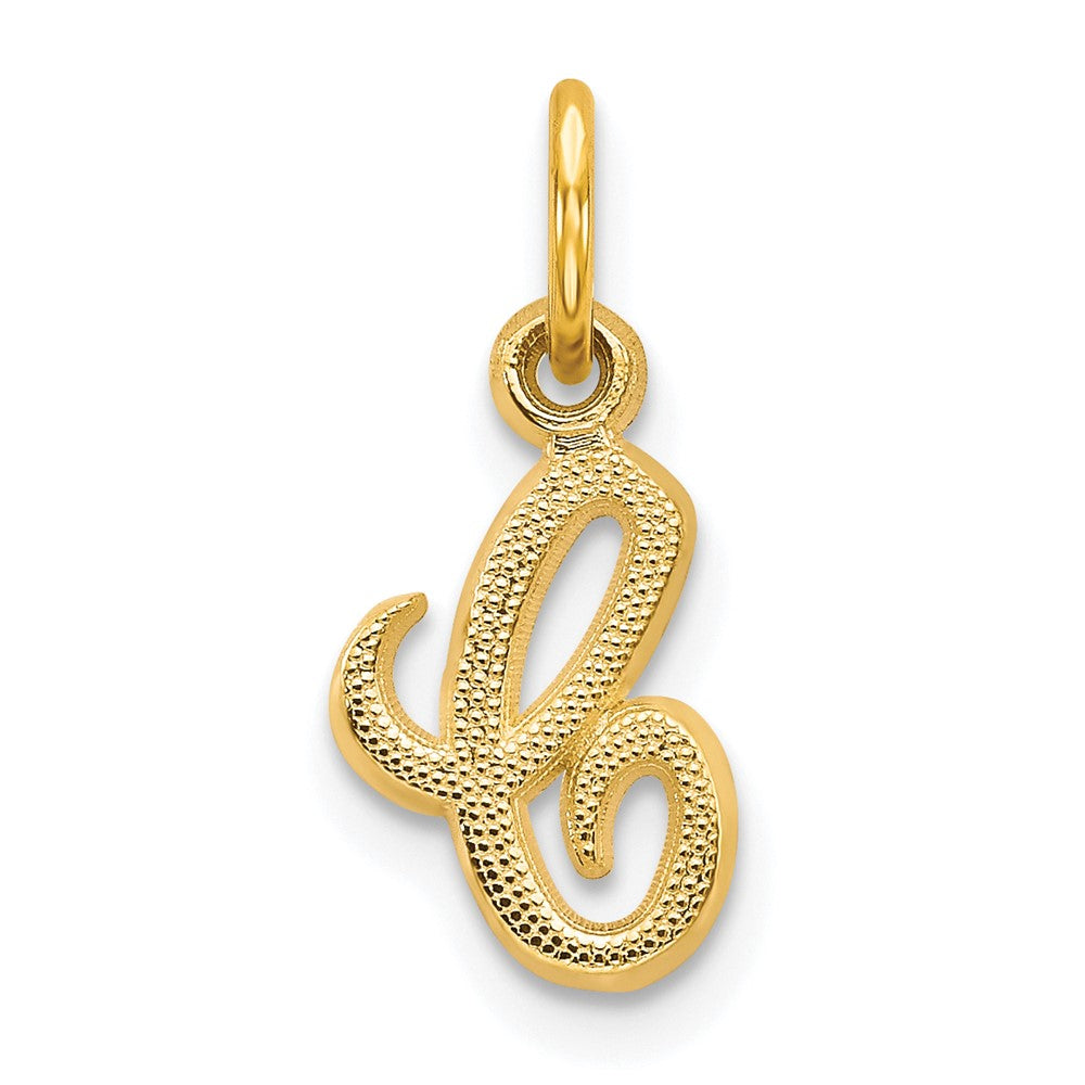 10K Gelbgold Initiale C Charm