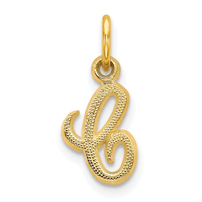 10K Gelbgold Initiale C Charm