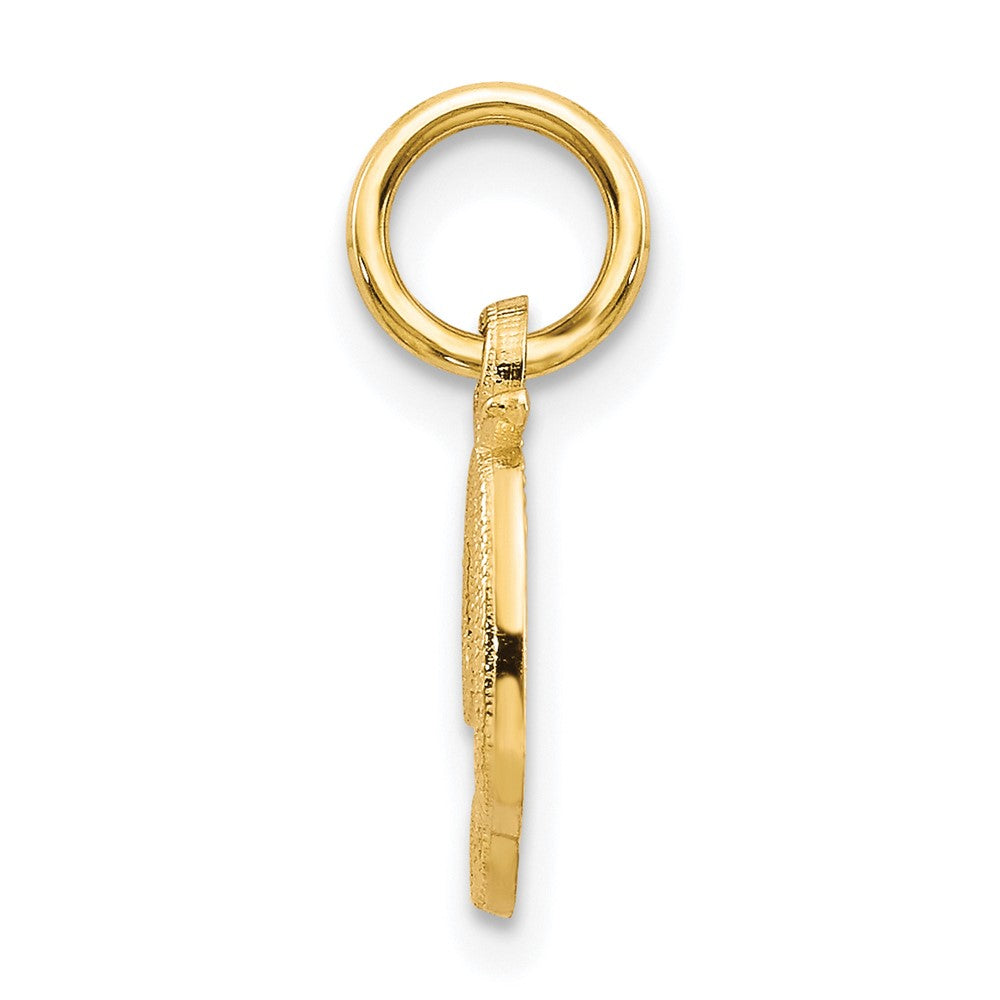 10K Gelbgold Initiale D Charm