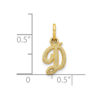 10K Gelbgold Initiale D Charm