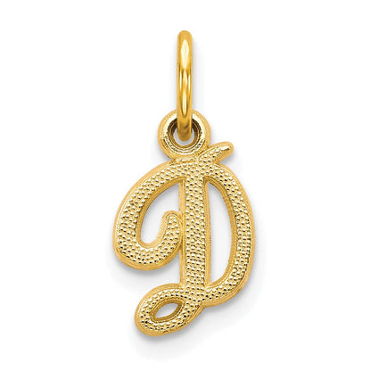 10K Gelbgold Initiale D Charm