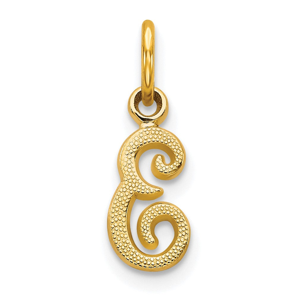 10K Gelbgold Initiale E Charm