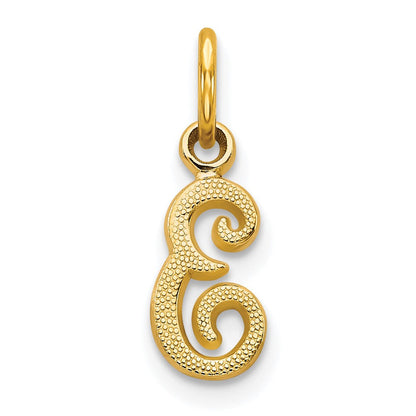 10K Gelbgold Initiale E Charm