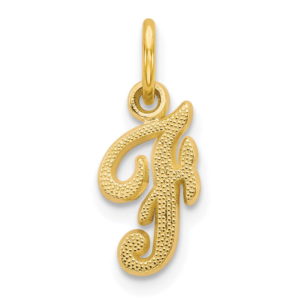 10K Gelbgold Initiale F Charm