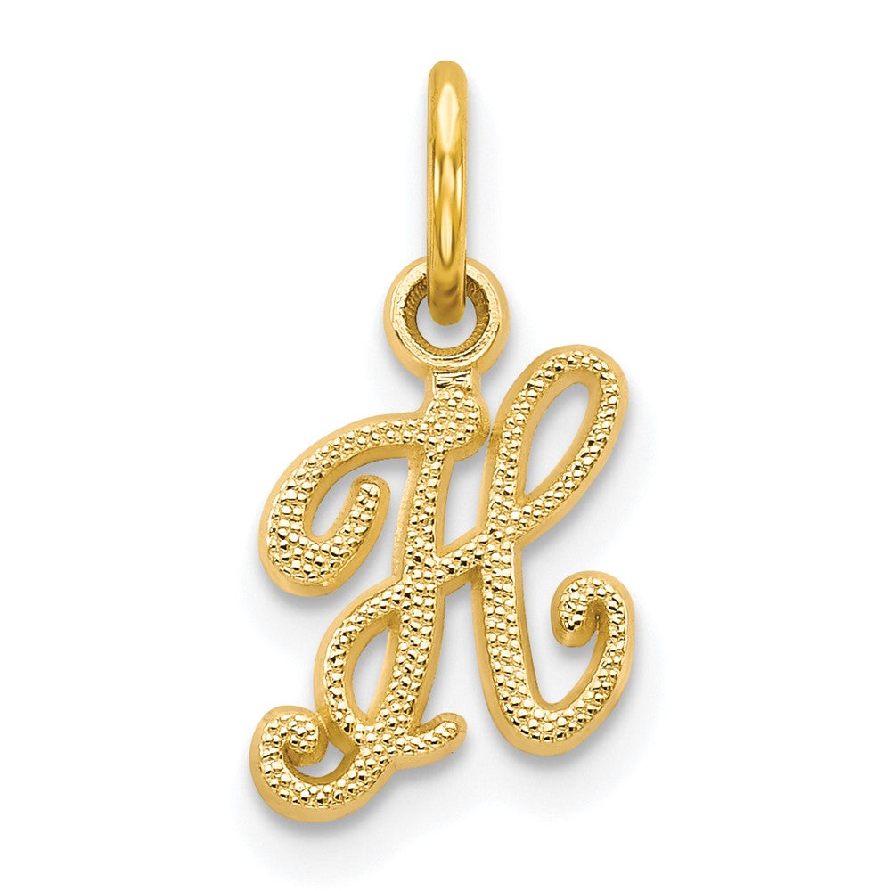10K Gelbgold Initiale H Charm
