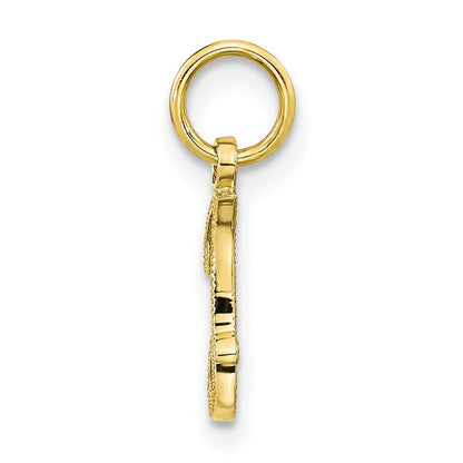 10K Gelbgold Initiale I Charm
