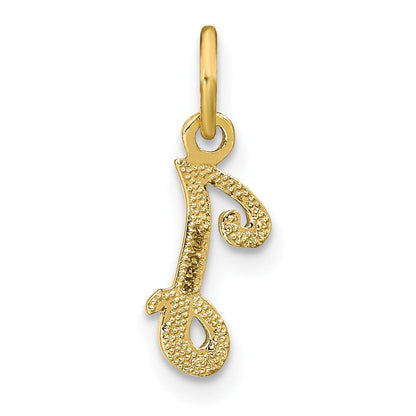 10K Gelbgold Initiale I Charm