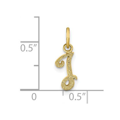 10K Gelbgold Initiale I Charm
