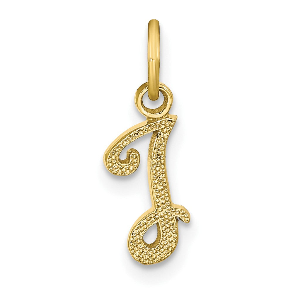 10K Gelbgold Initiale I Charm